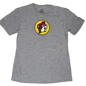 Buc-ee’s Hodwy graphic tshirt gray and red unisex men’s medium